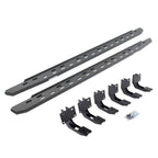 RB30 Slim Line Running Boards with Mounting Bracket Kit Textured Black 2019-2025 Ram 1500 Crew Cab Go Rhino