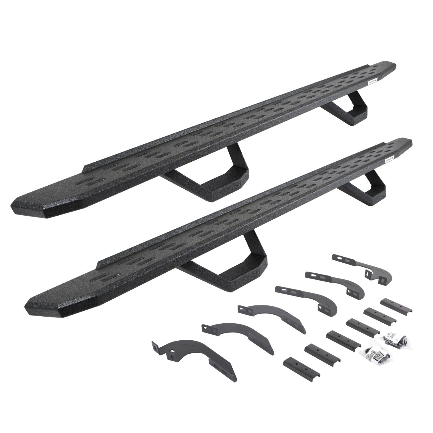 RB30 Running Boards W/Brackets, 2 Pairs DropSteps Kit Bedliner 2024-2025 Toyota Tacoma Go Rhino