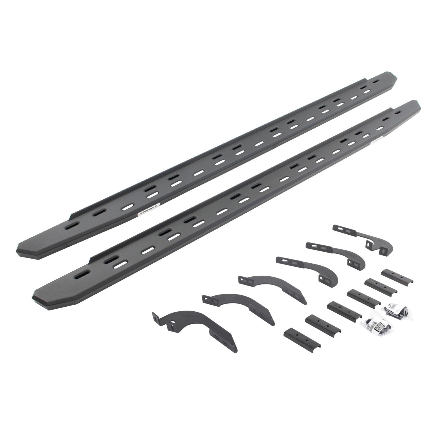 RB30 Slim Line Running Boards W/Bracket Kit Text Black 2024-2025 Toyota Tacoma Go Rhino