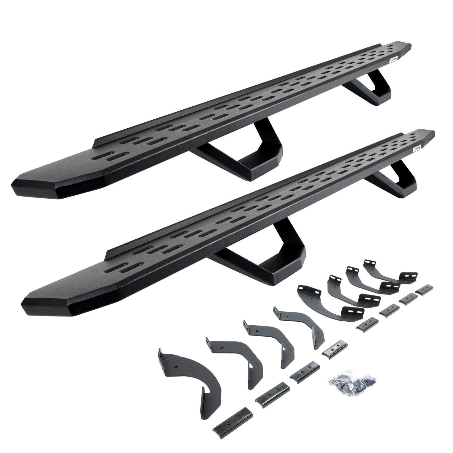 RB30 Running Boards with Mounting Brackets & 2 Pairs of Drops Steps Ki