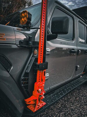 Exterior Jack Mount Textured Black 2018-2026 Jeep Wrangler JL 2/4 Door 2020-2025 Jeep Gladiator Go Rhino