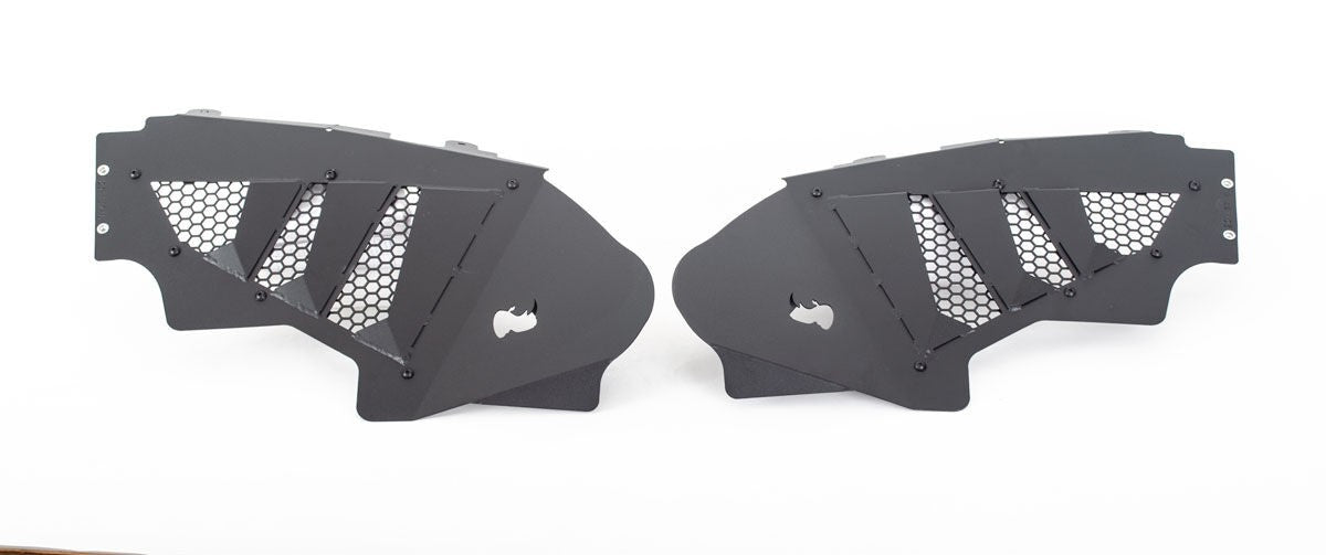 Front Fender Liners Textured Black 2018-2026 Jeep Wrangler JL 2020-2025 Jeep Gladiator Go Rhino