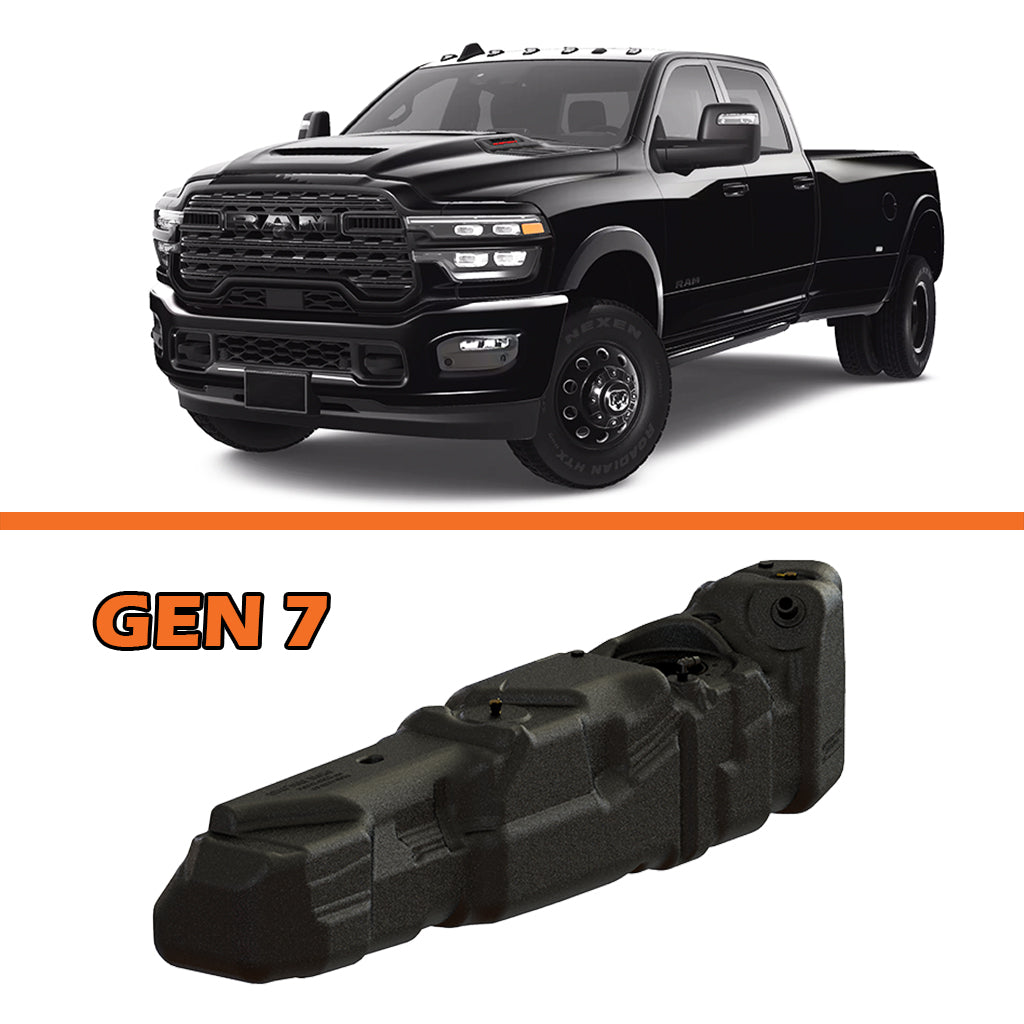 Titan Fuel Tanks 55 Gallon XXL GEN 7 Mid-Ship Tank - Crew Cab LB 25-26 RAM 2500/3500