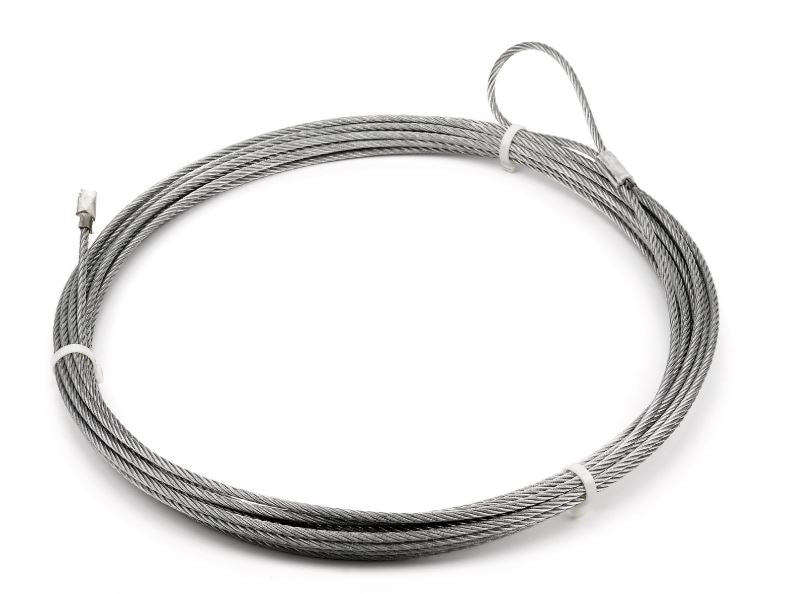 Replacement Steel Winch Rope, 1/4 in x 60 ft, Galvanized
