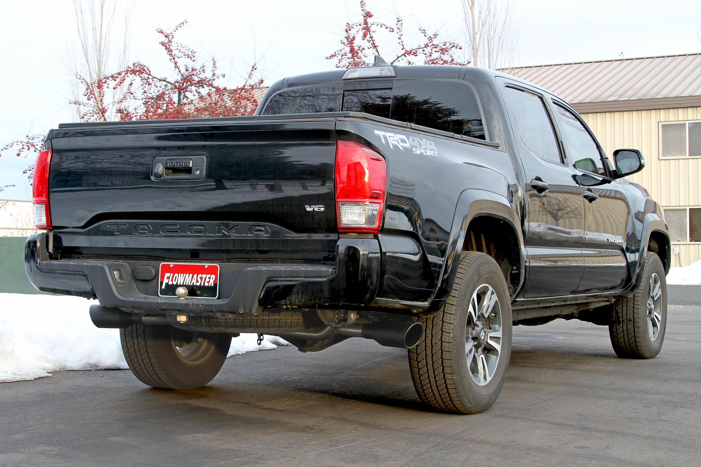 Flow Fx Cat-Back Exhaust System Fits 2016-2023 Tacoma 3.5L, Flow Fx, Stainless Steel, Dual Exit Exhaust System, 2/4 Wheel Drive, All Wheelbases Aggressive To Moderate Sound Flowmaster