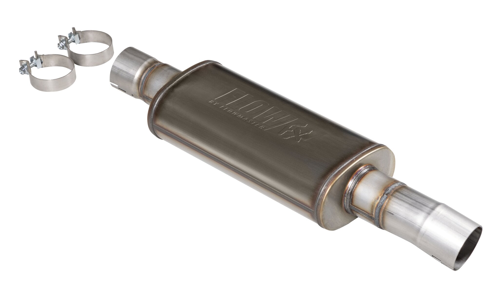 Flow Fx Direct Fit Muffler Fits 20-26 GM 2500Hd/3500Hd 6.6L Gas Engine Ffx Direct Fit Muffler Exhaust System, 409 Stainless Steel Flowmaster