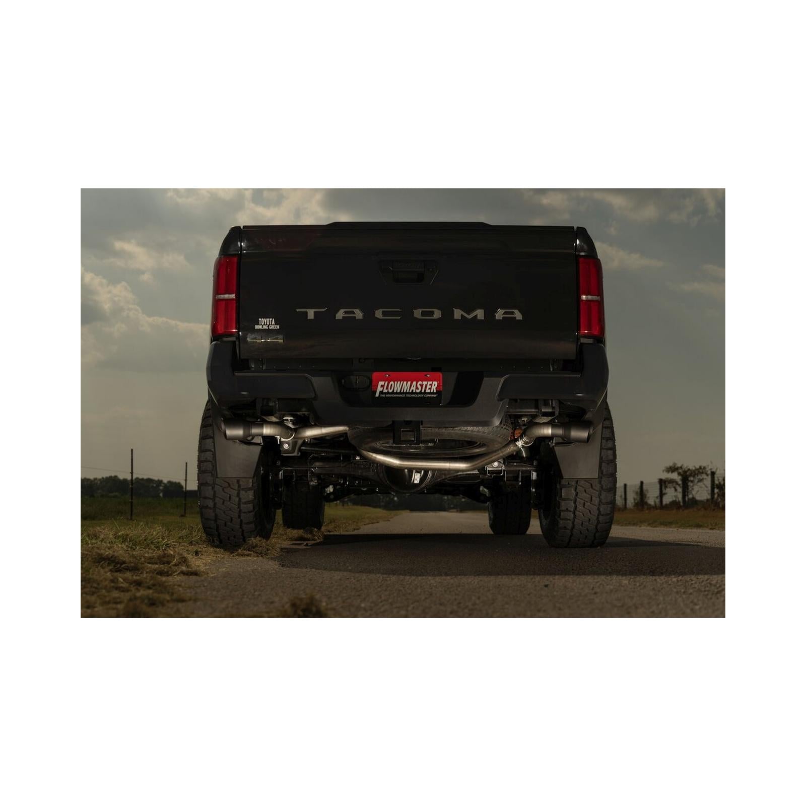 Flow Fx Cat-Back Exhaust System Fits 2024-2025 Toyota Tacoma 2.4-Liter, All Wheelbases, Flowfx Dual Out Side Cat-Back Exhaust System, Stainless Steel – Moderate Sound Flowmaster