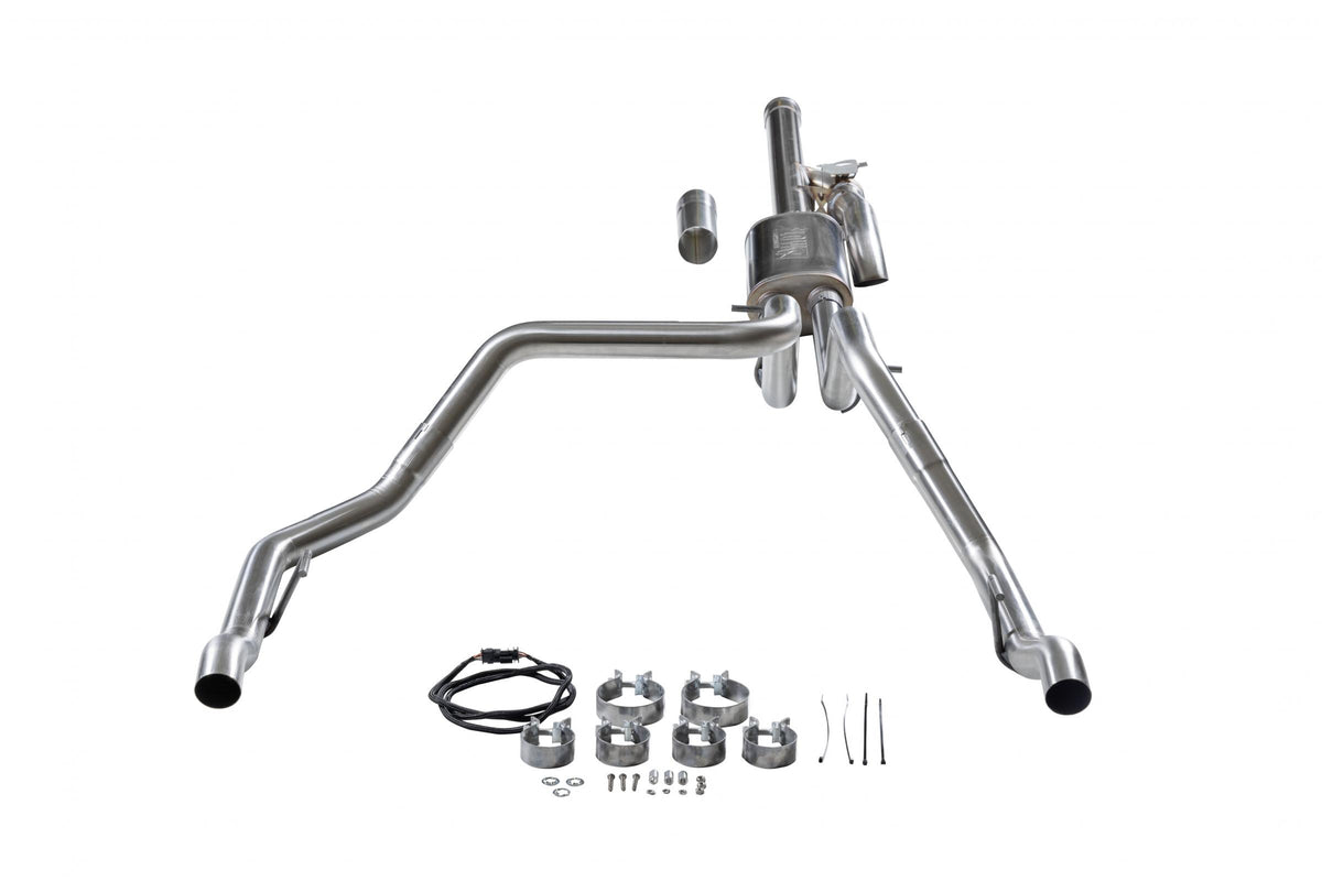 Flow Fx Cat-Back Exhaust System Fits 2024-2026 GM 1500 6.2-Liter, Flowfx Cat-Back Exhaust System, With Active Valve, 409 Stainless Steel Flowmaster