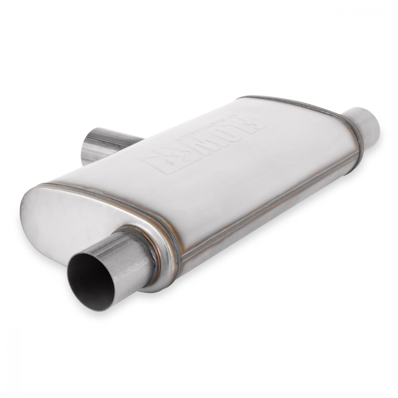 Flow Fx Muffler Flow Fx Muffler 2.5 In/Out Oval Body Transverse Moderate Sound Stainless Steel Flowmaster