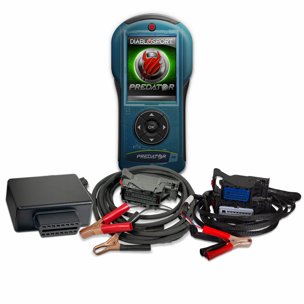 Predator 2 19-22 GM Truck Unlock and Tune kit Unlock and Tune your 2019-2022 5.3L or 6.2L powered Silverado or Sierra, in your driveway with Predator 2 DiabloSport
