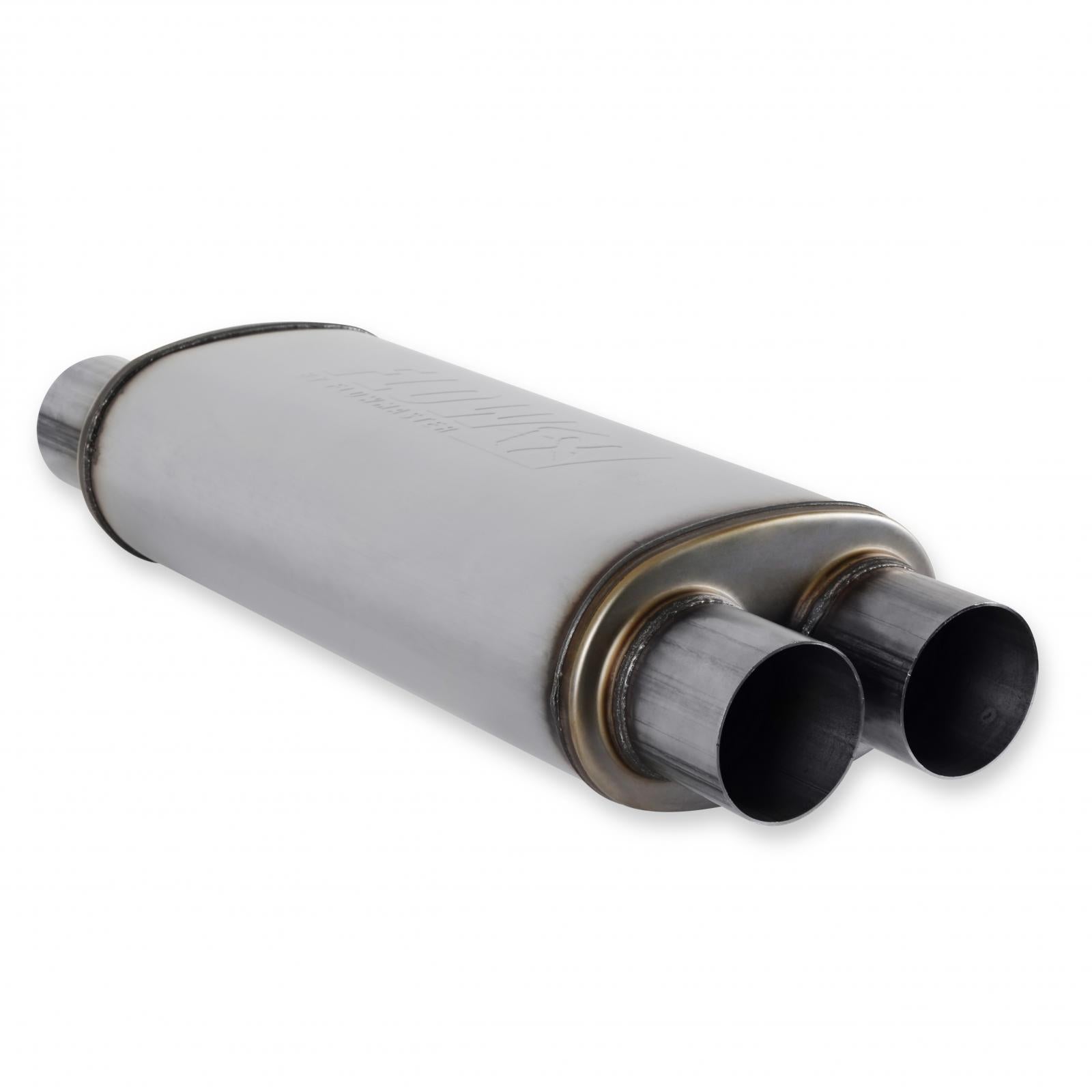 Flow Fx Muffler Flow Fx Muffler 3.00 Dual In/3.00 Dual Out Straight Through Performance Moderate Sound Stainless Steel Flowmaster
