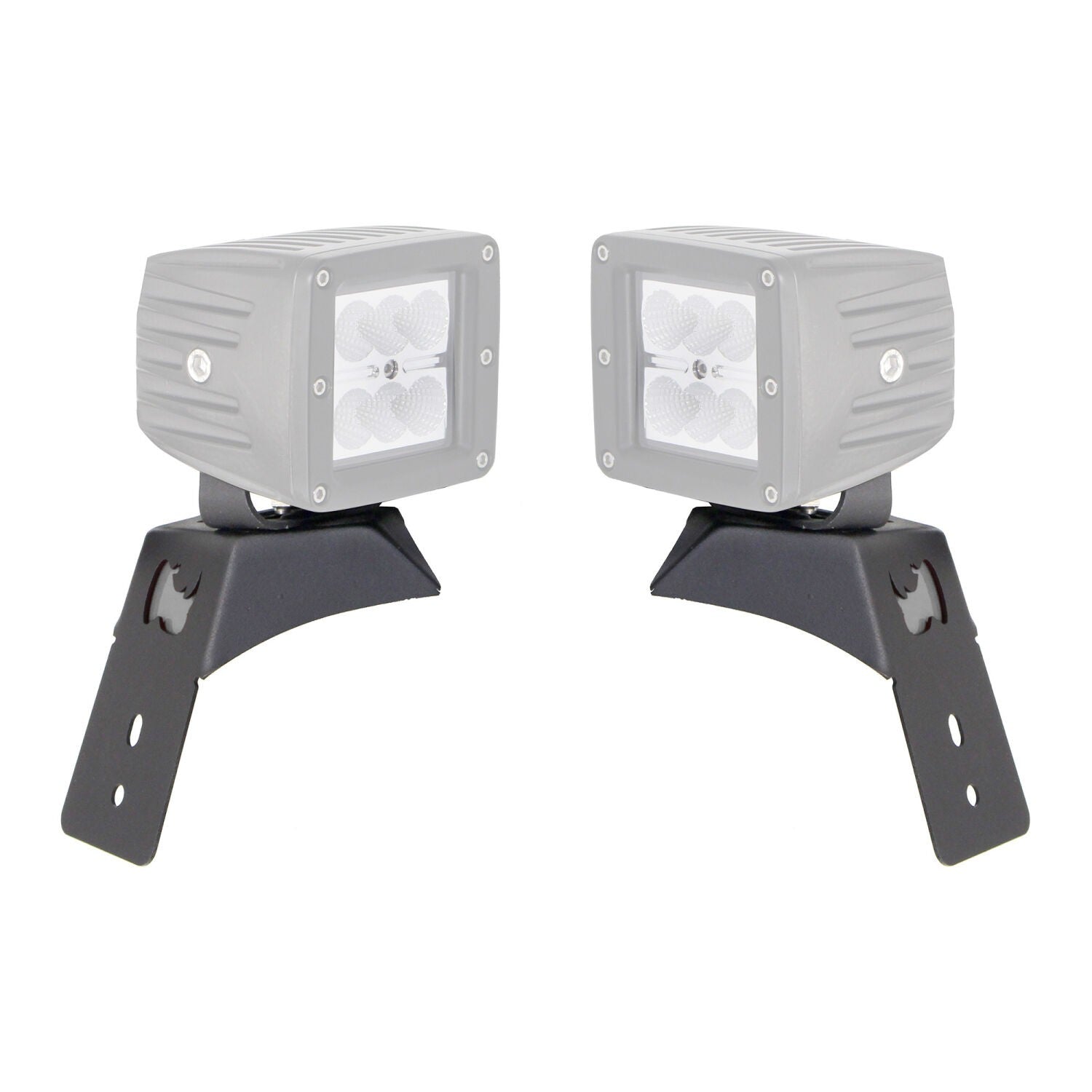 XE Hood Latch Light Mount Textured Black 2018-2026 Jeep Wrangler JL 2020-2025 Jeep Gladiator Go Rhino