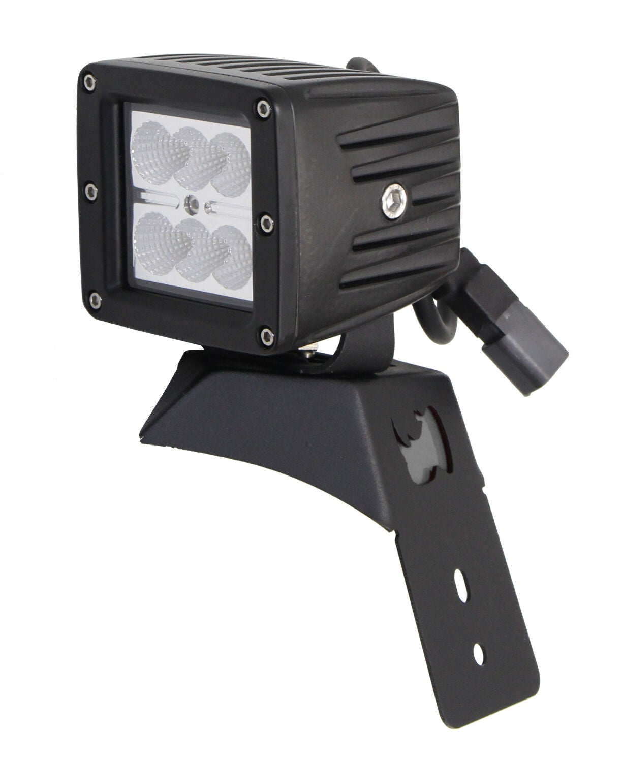 XE Hood Latch Light Mount Textured Black 2018-2026 Jeep Wrangler JL 2020-2025 Jeep Gladiator Go Rhino