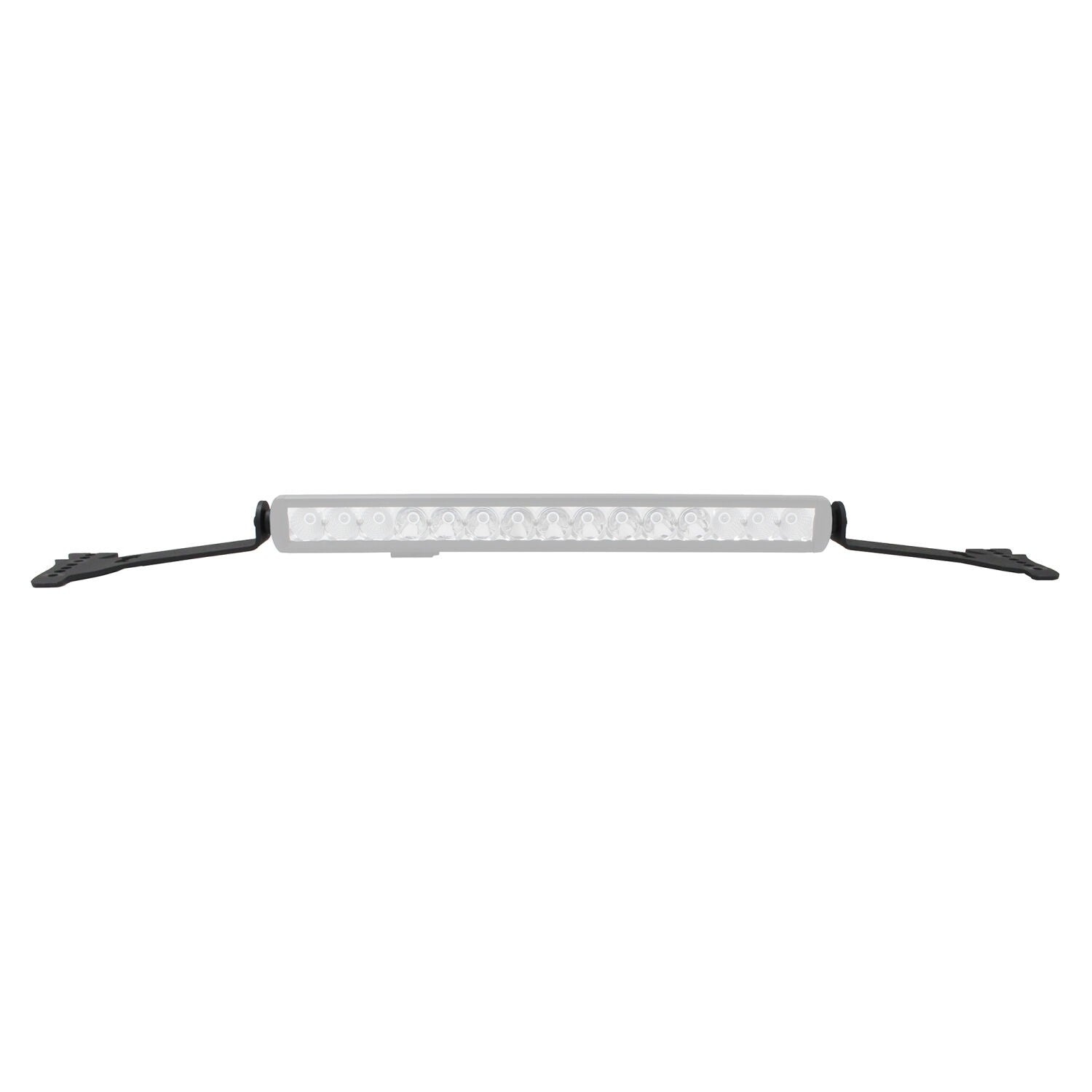XE Hood Hinge Light Mount for a 20 Inch Single Row LED Bar Textured Black 2018-2026 Jeep Wrangler JL 2020-2025 Jeep Gladiator Go Rhino