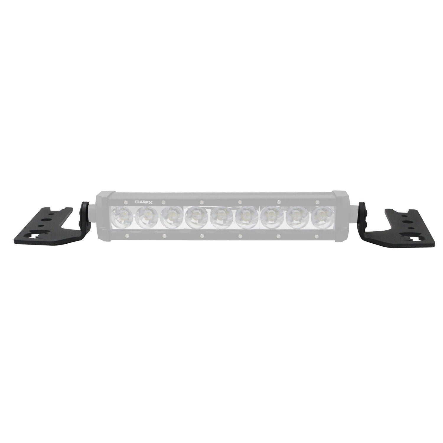 XE Center Hood Light Mount for a 10 Inch Single Row LED Bar Textured Black 2018-2026 Jeep Wrangler JL 2020-2025 Jeep Gladiator Go Rhino