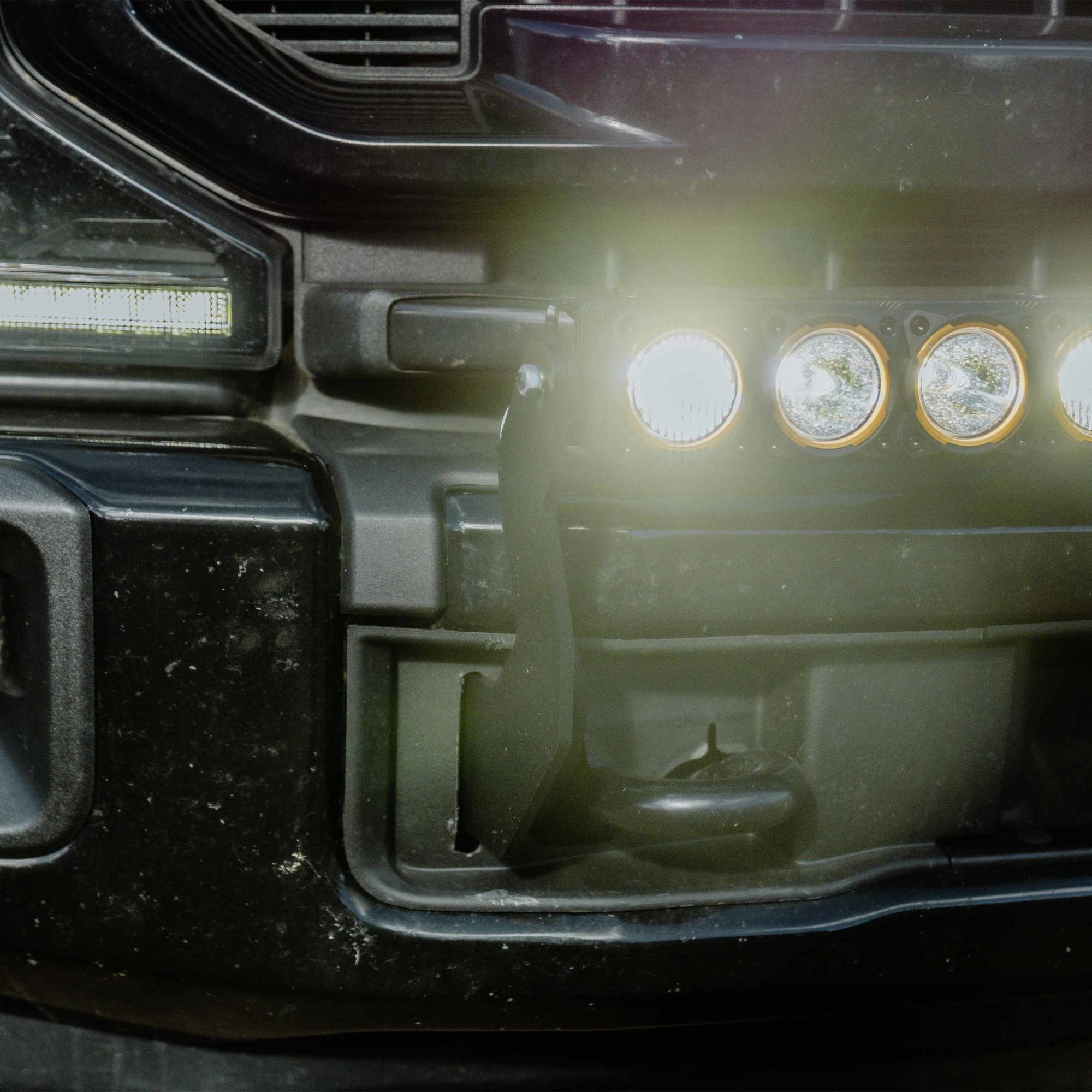Flex Era 40 Inch LED Light Bar Mnt Front Bumper 2011-2016 Ford Super Duty KC HiLiTES
