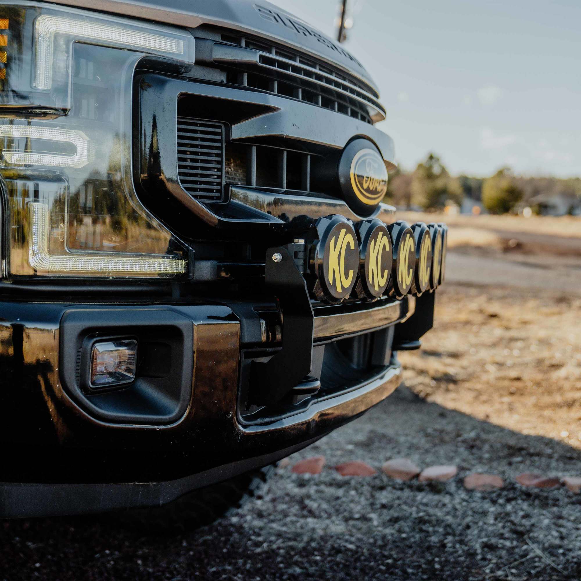  Light Bar Mount Front Bumper 2017-2024 Ford Super Duty KC HiLiTES