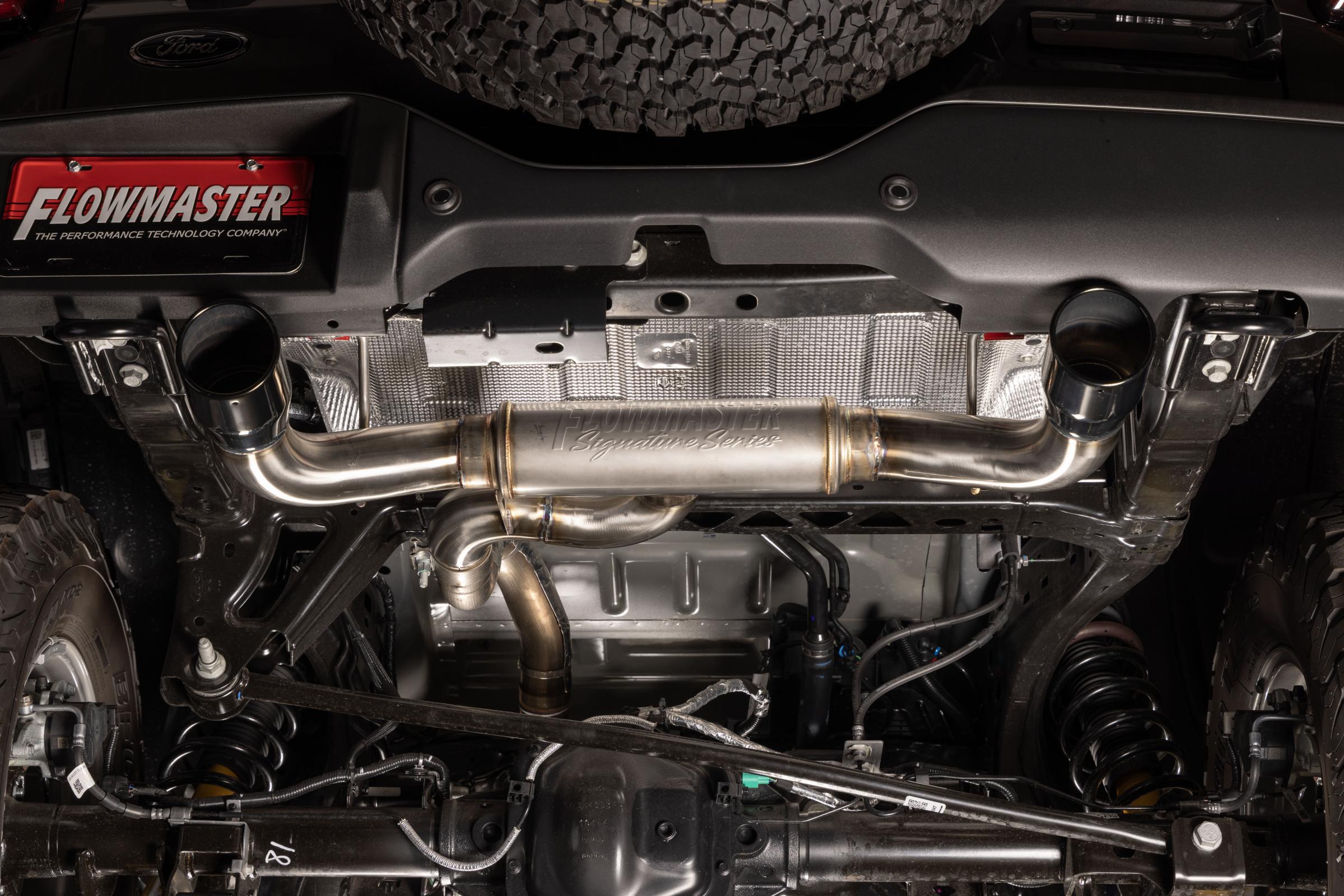 Signature Series Exhaust System Fits 2021-2025 Ford Bronco 2.3/2.7-Liter, Axle-Back, 304 Stainless Steel, Dual Rear Exit Exhaust Flowmaster