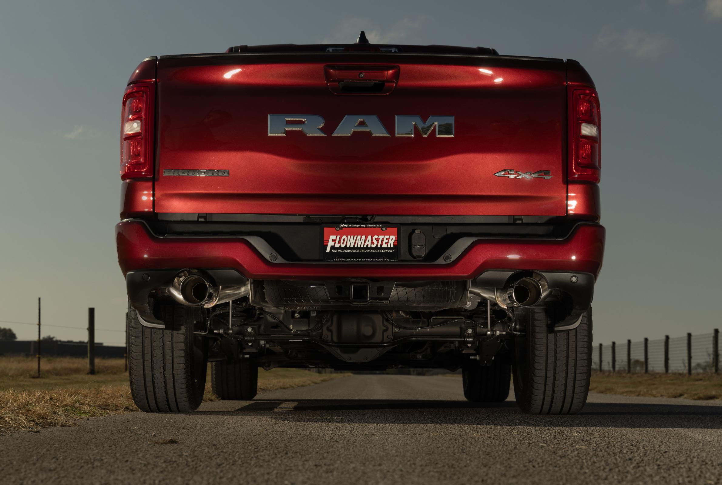 Signature Series Cat-Back Exhaust System Fits 2025 2026 Ram 1500 3.0L Standard And High Output, Signature Series Cat-Back 304 Stainless Steel Flowmaster