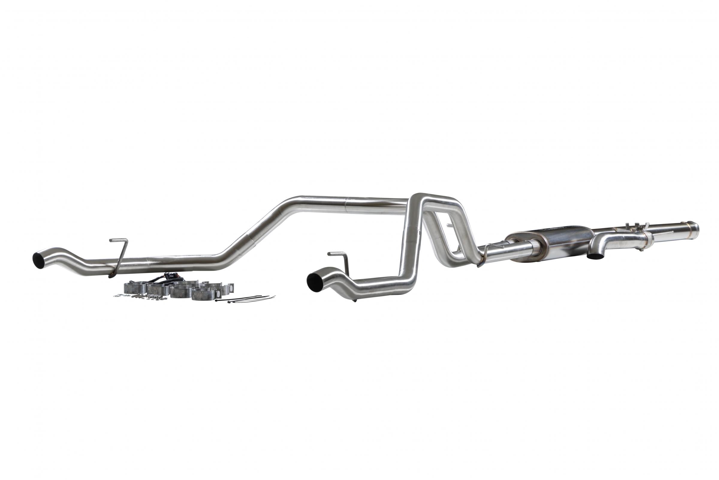 Signature Series Cat-Back Exhaust System Fits 2024-2026 GM 1500 6.2-Liter, Signature Series Cat-Back Exhaust System, With Active Valve, 304 Stainless Steel Flowmaster