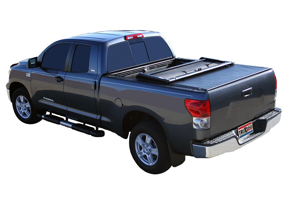 Deuce Tonneau Cover Black 2007-2021 Toyota Tundra 5 Foot 6 Inch Bed without Deck Rail System Truxedo