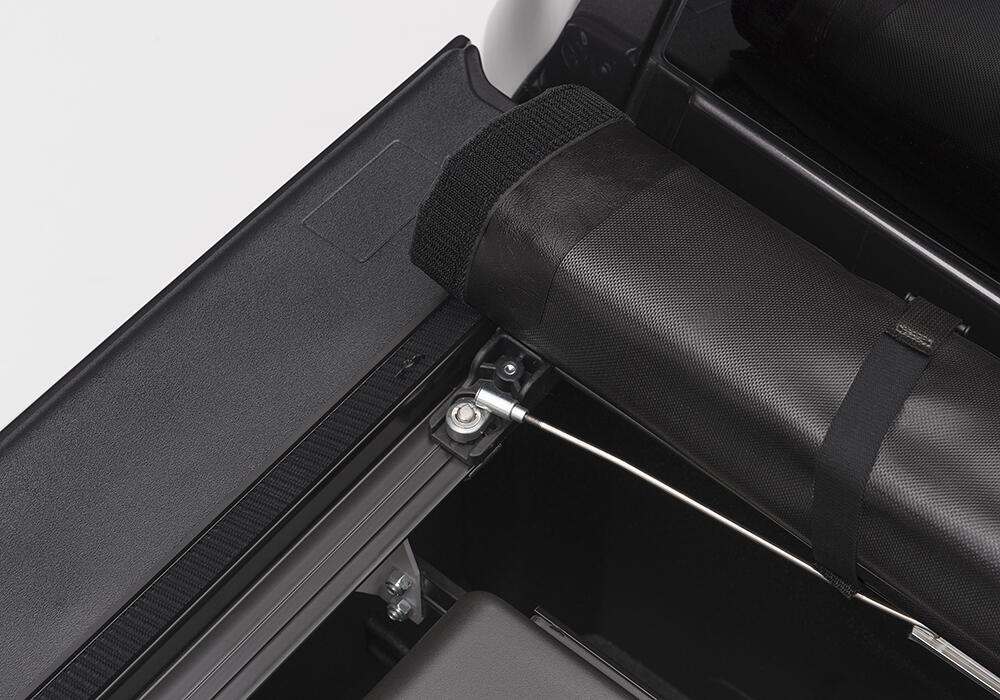 Deuce Tonneau Cover Black Compatible with Cargo Channel System 2007-2021 Toyota Tundra with Track System 5 Foot 6 Inch Bed with or without Trail Special Edition Storage Boxes Truxedo