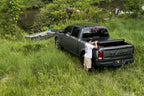 Deuce Tonneau Cover Black 2022-2026 Toyota Tundra 5 Foot 7 Inch Bed with Deck Rail System Truxedo