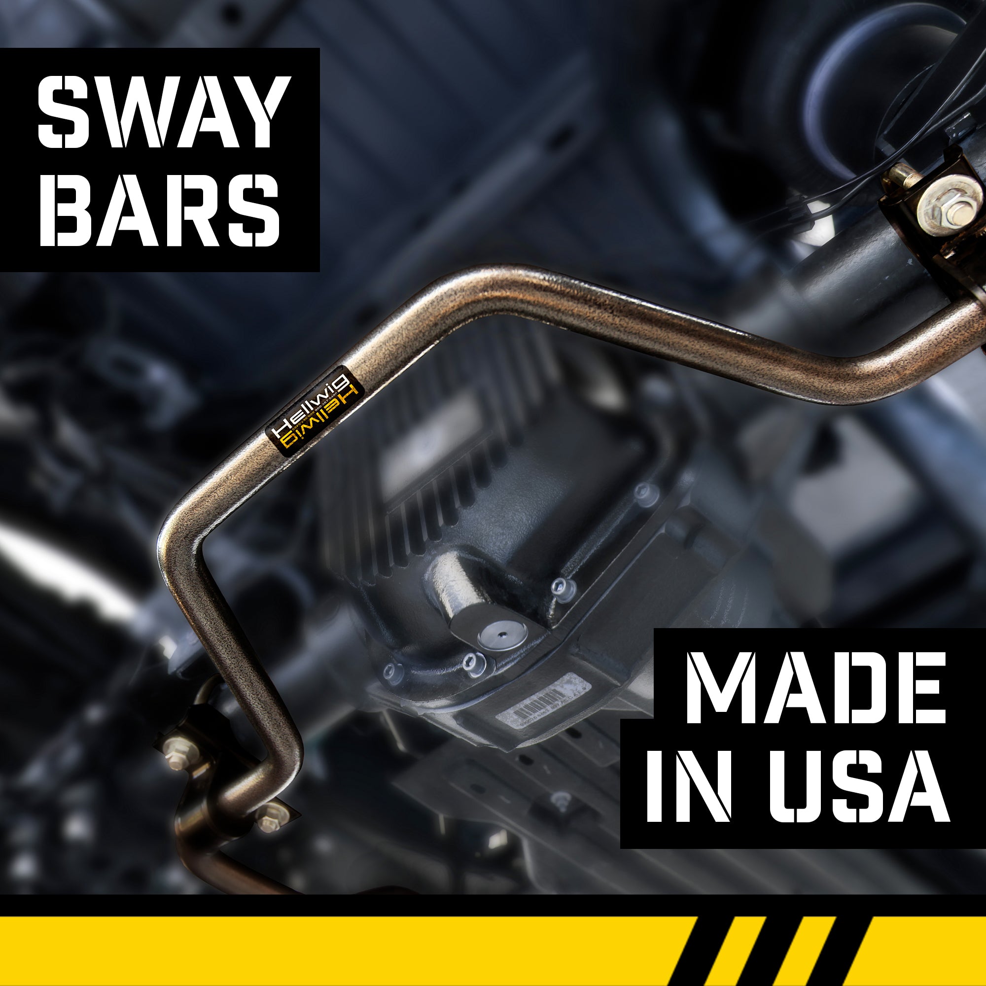1-1/2 Inch Front Sway Bar Kit 2007-2024 Ford/Lincoln 2WD/4WD & 2007-2026 Ford Expedition 2WD/4WDNOT Applicable For Vehicles Equipped W/ Load Leveling Sensors Hellwig