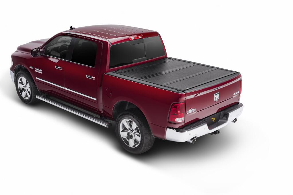 BAKFlip F1 Hard Folding Truck Bed Cover Rail Mounts Near Top of Bed Rail Rails Can Be Lowered Using Drop Down Brackets 2007-2021 Toyota Tundra 5 Foot 6 Inch Bed with Deck Rail System without Trail Special Edition Storage Boxes BAK