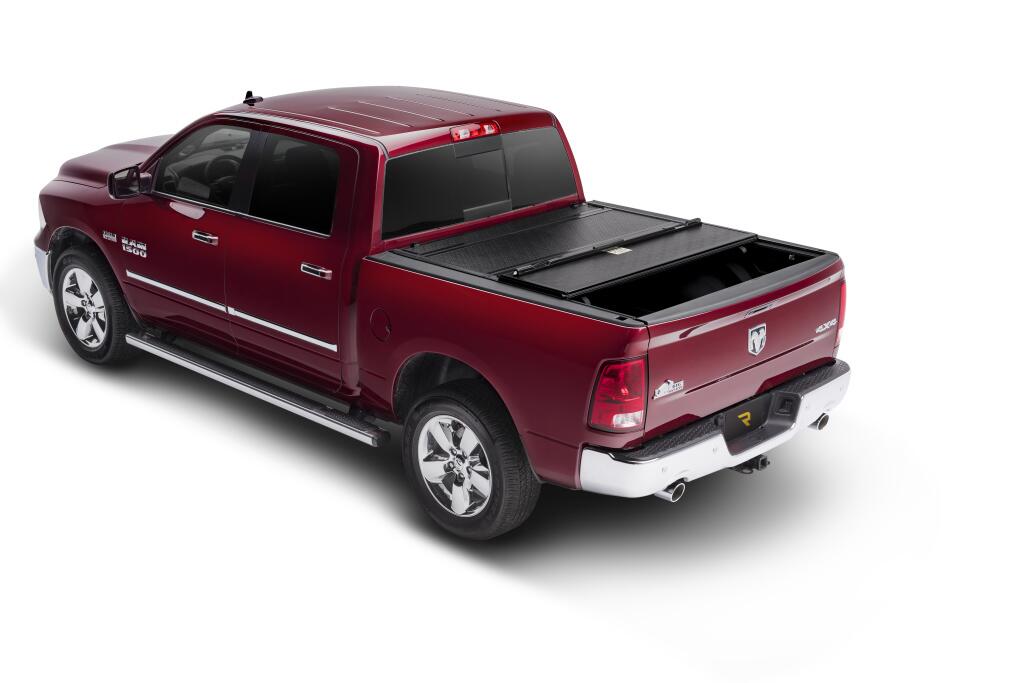BAKFlip F1 Hard Folding Truck Bed Cover Rail Mounts Near Top of Bed Rail Rails Can Be Lowered Using Drop Down Brackets 2022-2026 Toyota Tundra 6 Foot 7 Inch Bed with or without Deck Rail System without Trail Special Edition Storage Boxes BAK