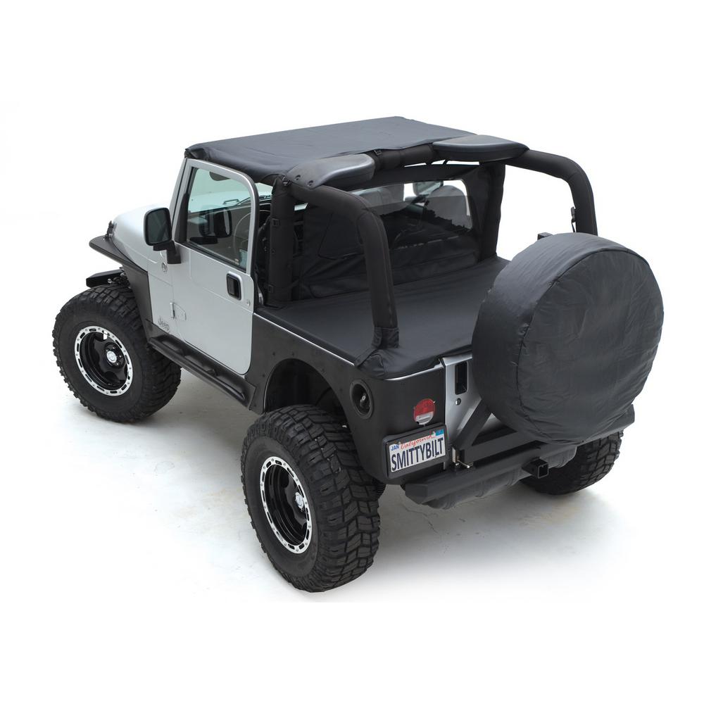 Spare Tire Cover Medium Tire 30 Inch 32 Inch Denim Black  Smittybilt