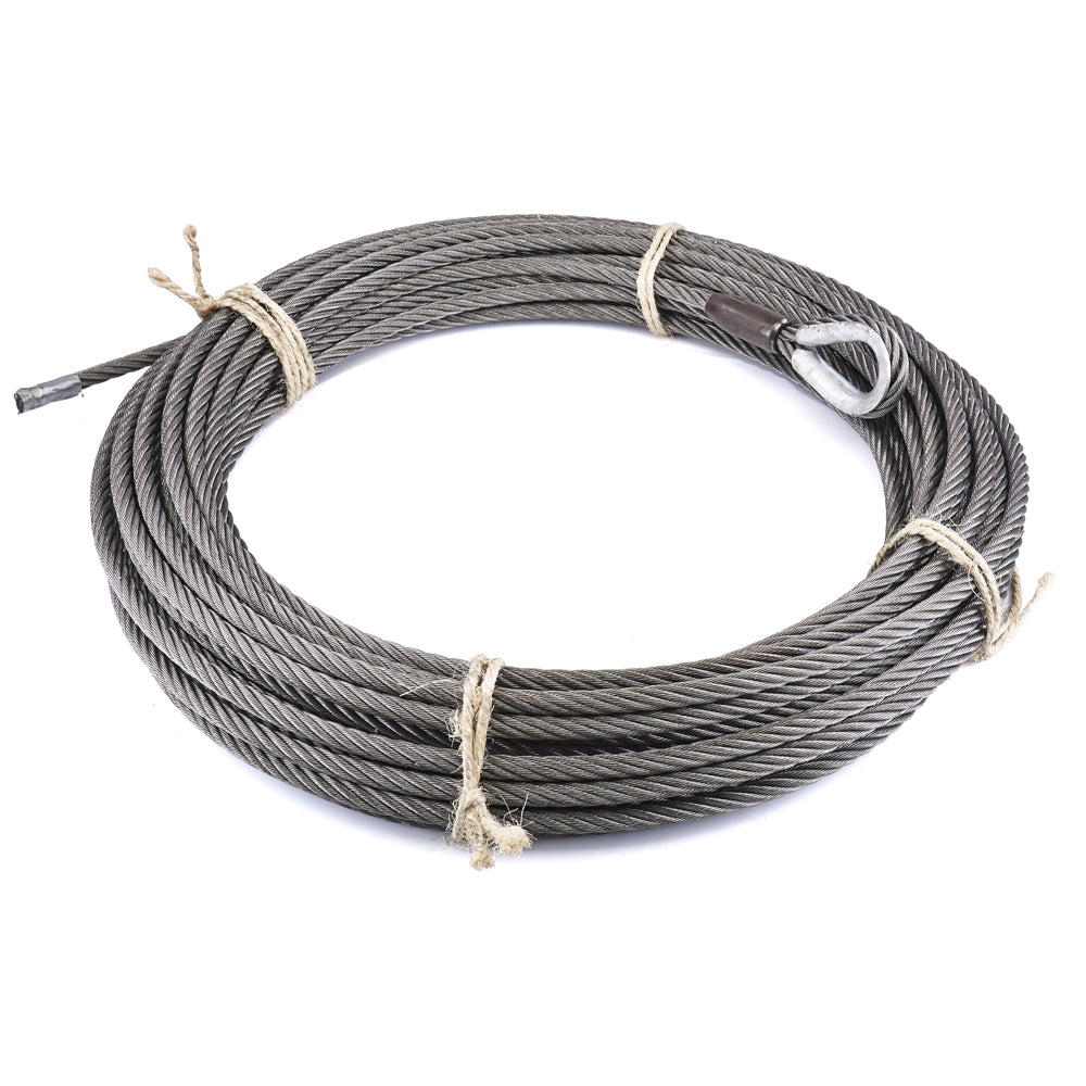Replacement Steel Winch Rope, 9/16 in x 140 ft, EIPS
