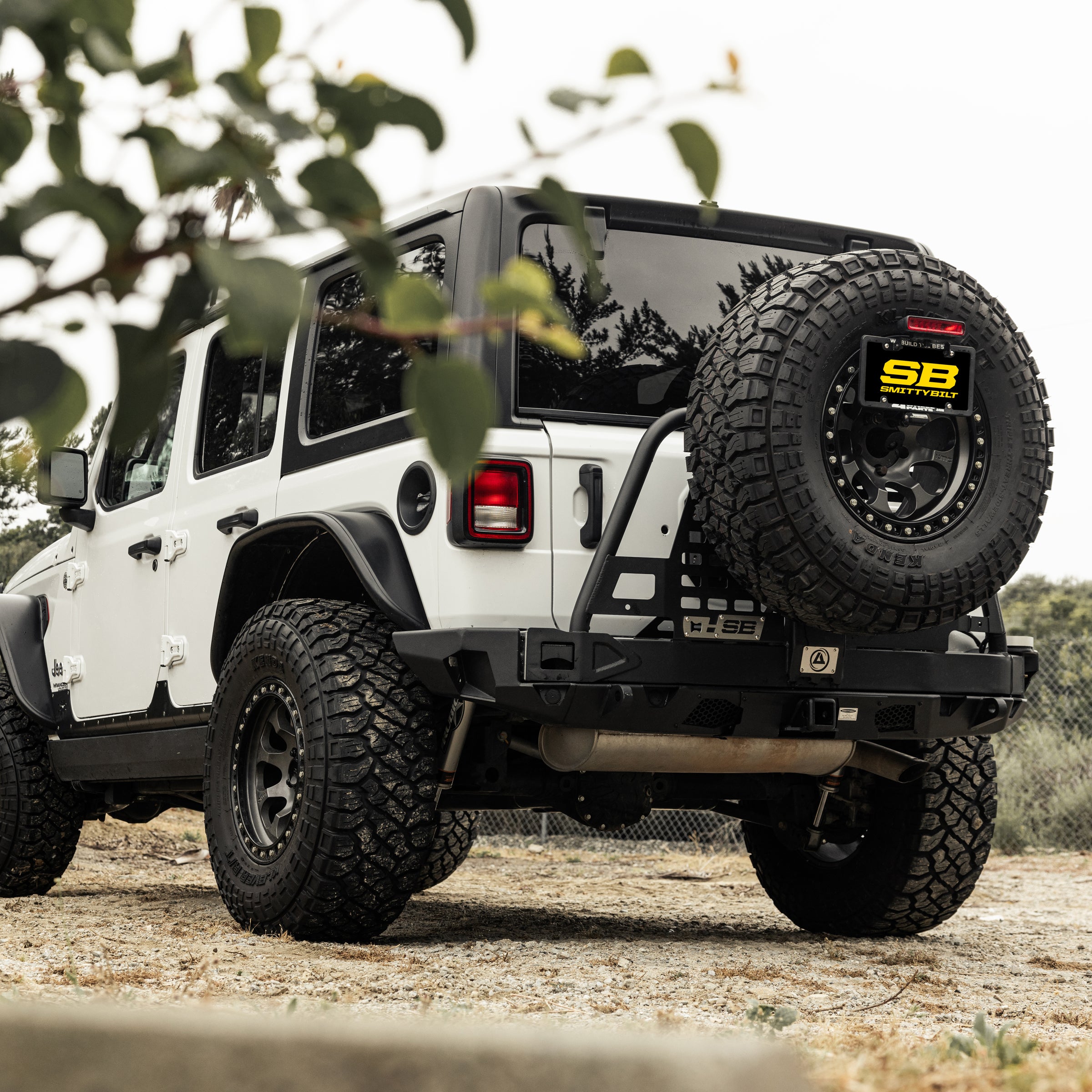 Atlas Rear Bumper and Tire Gate 2018-2023 Jeep Wrangler Smittybilt