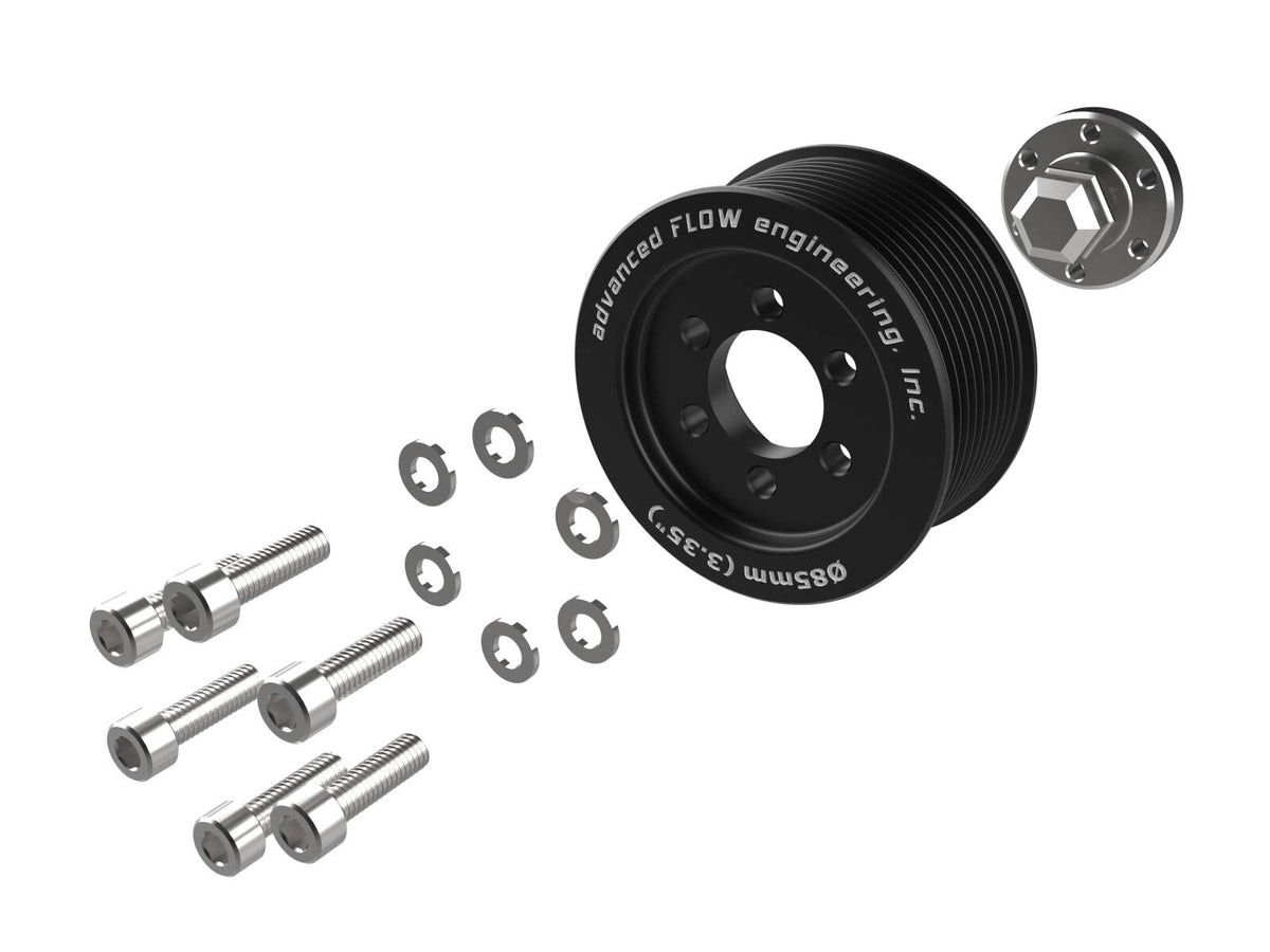 Supercharger Power Pulley Kit w/ Hub 3.35 Inch Dodge Charger/Challenger Hellcat 15-23 V8-6.2L Supercharged