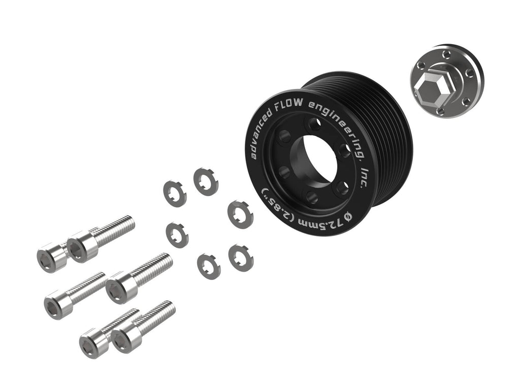 Supercharger Power Pulley Kit w/ Hub 2.85 Inch Dodge Charger/Challenger Hellcat 15-23 V8-6.2L Supercharged