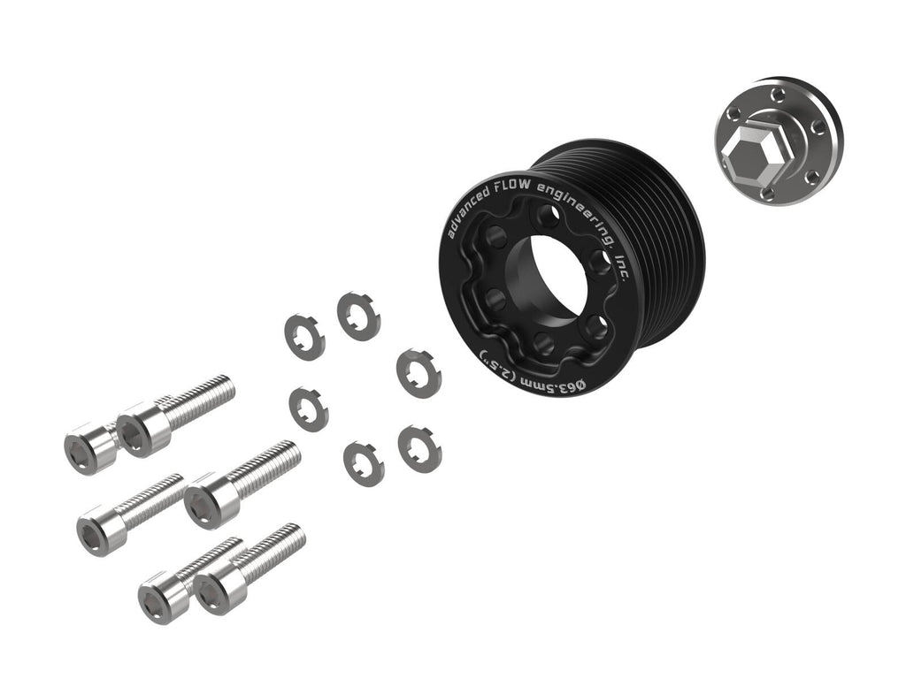 Supercharger Power Pulley Kit w/ Hub 2.50 Inch Dodge Charger/Challenger Hellcat 15-23 V8-6.2L Supercharged