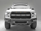 Scorpion Complete Replacement Tread Design Grille Flat Black w/ LED Lights Ford F-150 Raptor 17-20