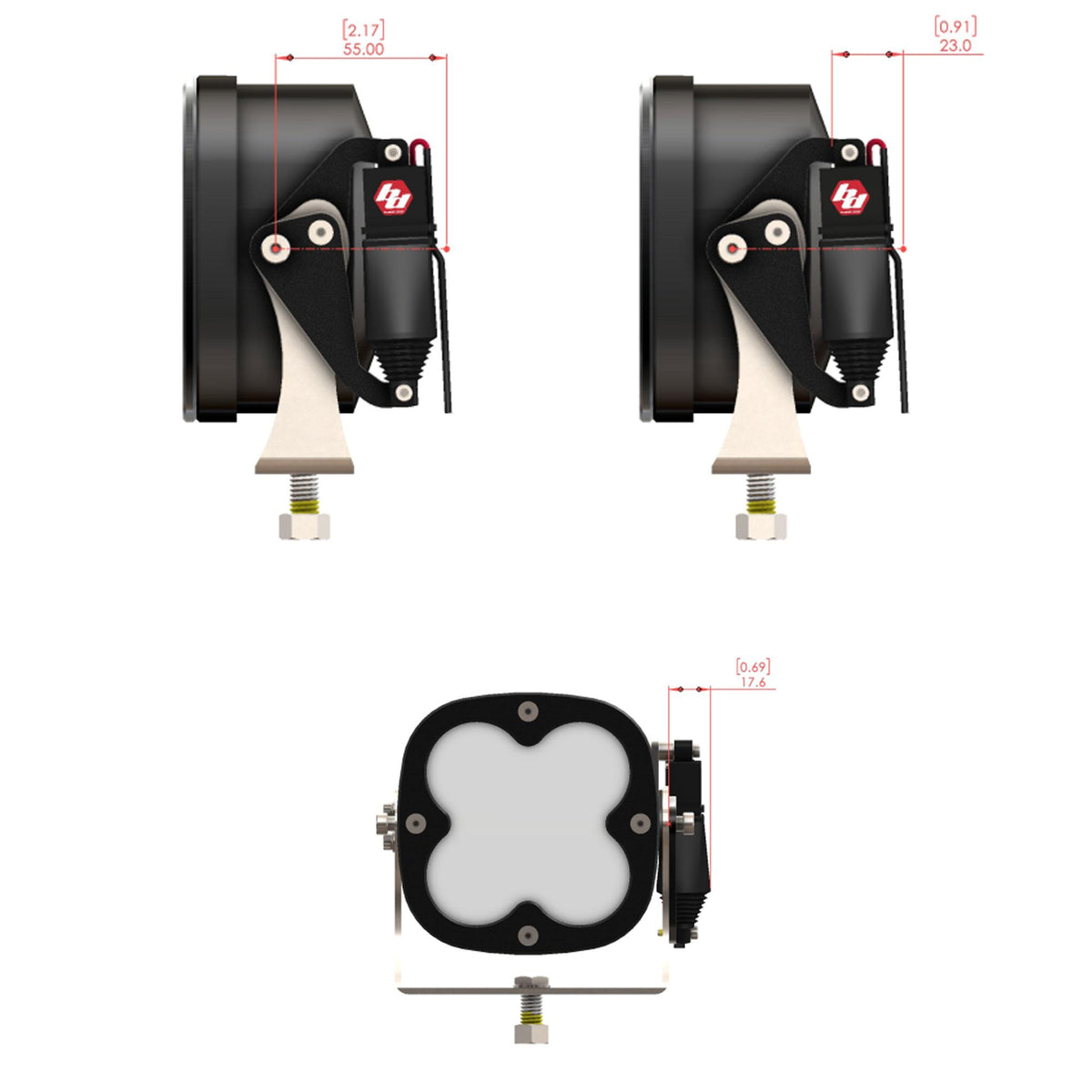 Reflex Light Actuator Kit LP4/LP6/LP9/XL-M Housing