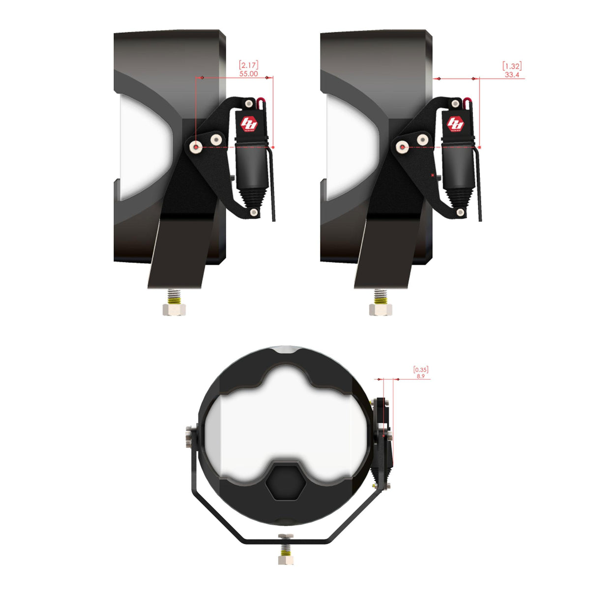 Reflex Light Actuator Kit LP4/LP6/LP9/XL-M Housing