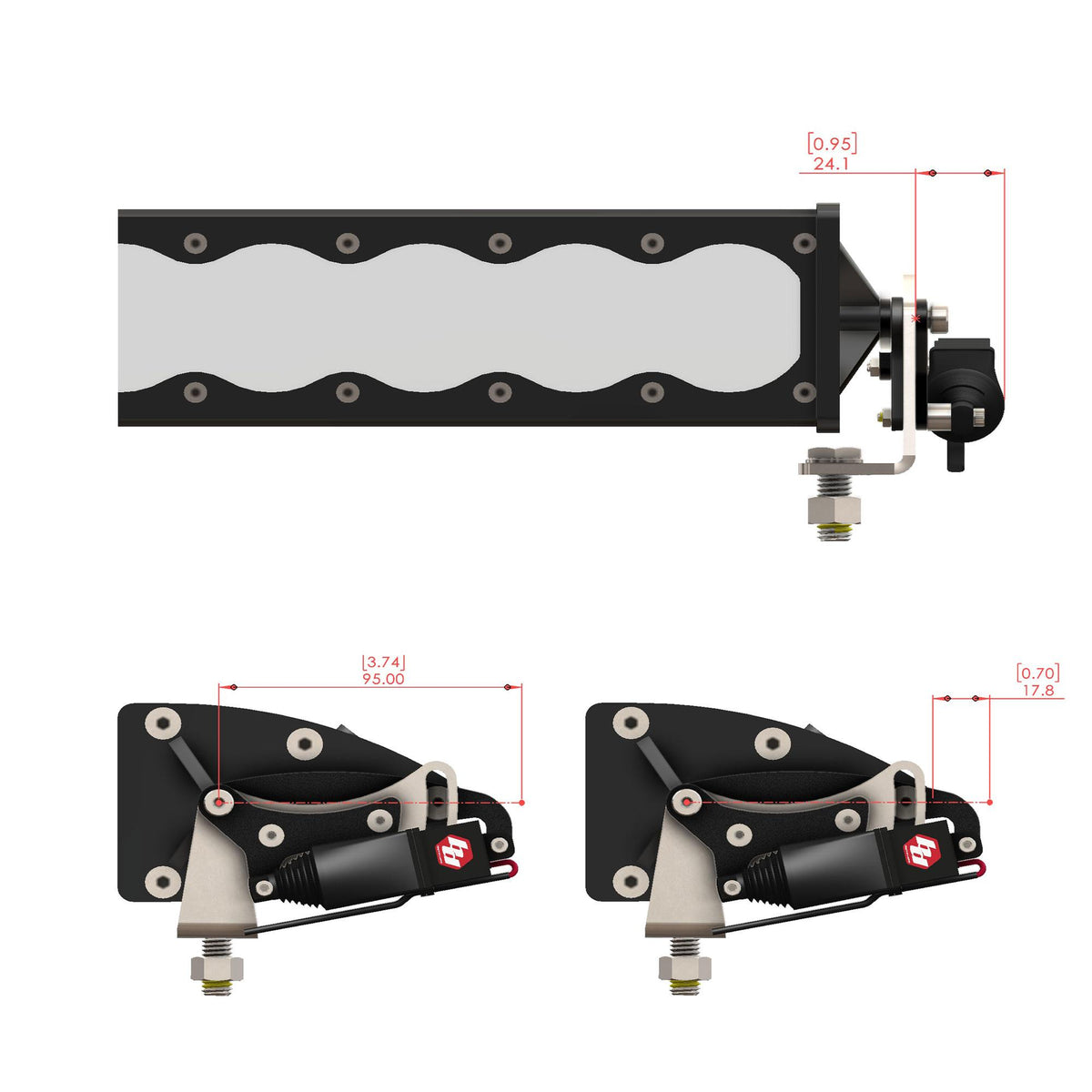 Reflex Light Actuator Kit OnX6+ Double 20 Inch Light Bar