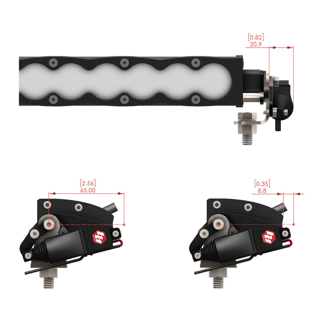 Reflex Light Actuator Kit S8 Double 20 Inch Light Bar