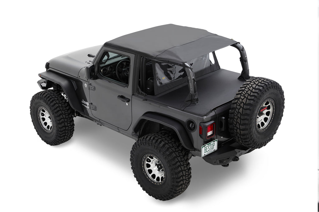Standard Windjammer For Jeep 2007-2018 Wrangler JK 4 Door Black Diamond Bestop