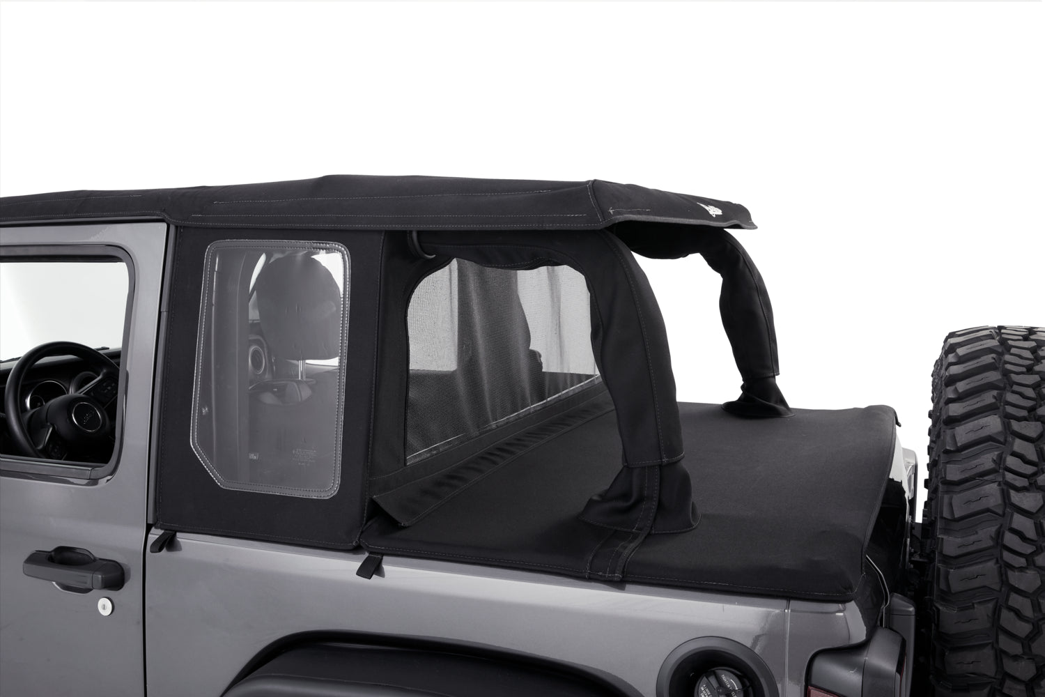 Halftop Conversion Kit Jeep '18-26 Wrangler JL 2-Door Black Diamond Bestop
