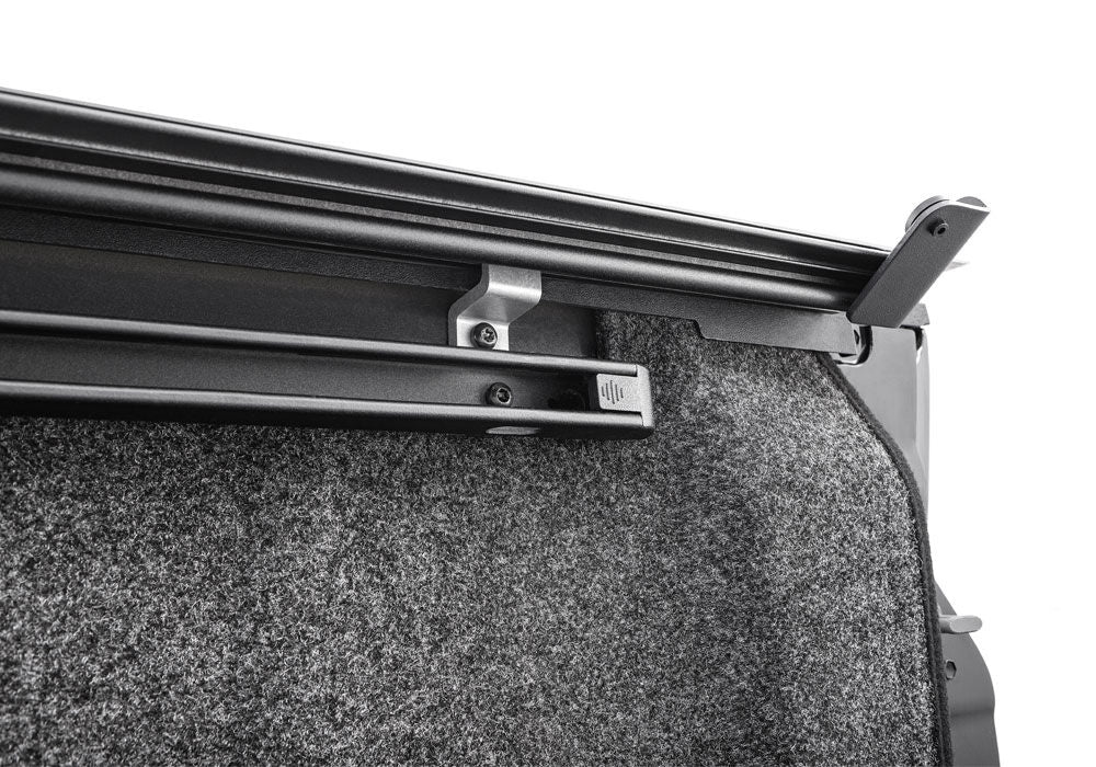 Revolver X4ts Hard Rolling Truck Bed Cover 2007-2021 Toyota Tundra 5 Foot 6 Inch Bed with Deck Rail System without Trail Special Edition Storage Boxes BAK