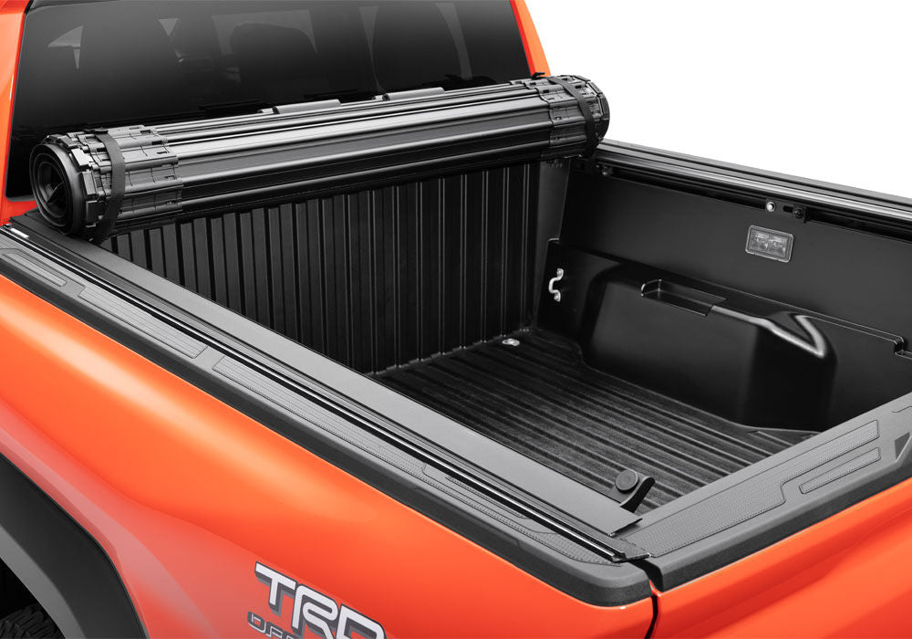 Revolver X4ts Hard Rolling Truck Bed Cover 2016-2023 Toyota Tacoma 6 Foot 2 Inch Bed with Deck Rail System BAK