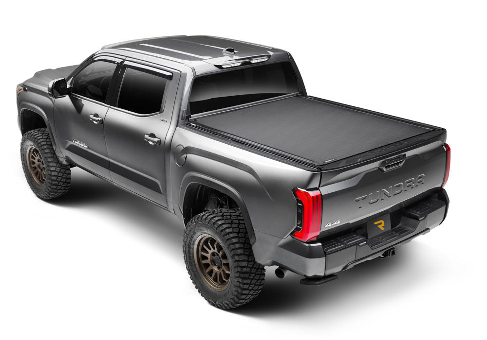 Revolver X4ts Hard Rolling Truck Bed Cover 2022-2026 Toyota Tundra 6 Foot 7 Inch Bed with or without Deck Rail System without Trail Special Edition Storage Boxes BAK