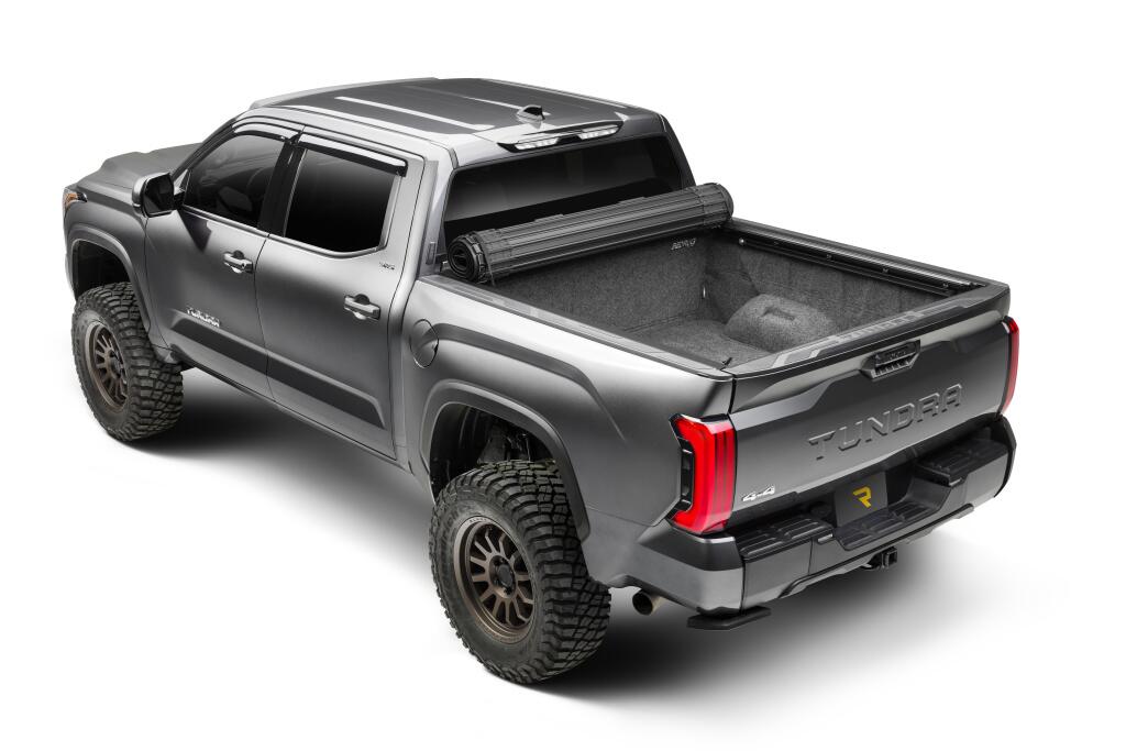 Revolver X4s Hard Rolling Truck Bed Cover 2022-2026 Toyota Tundra 6 Foot 7 Inch Bed with or without Deck Rail System without Trail Special Edition Storage Boxes BAK