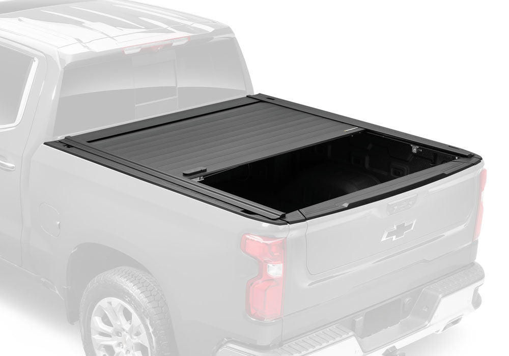 RetraxPRO MX Retractable Tonneau Cover Rugged Aluminum Construction Matte Black 2022-2026 Nissan Frontier 6' 1 inch Bed with or without Utili-Track System without Stake Pockets