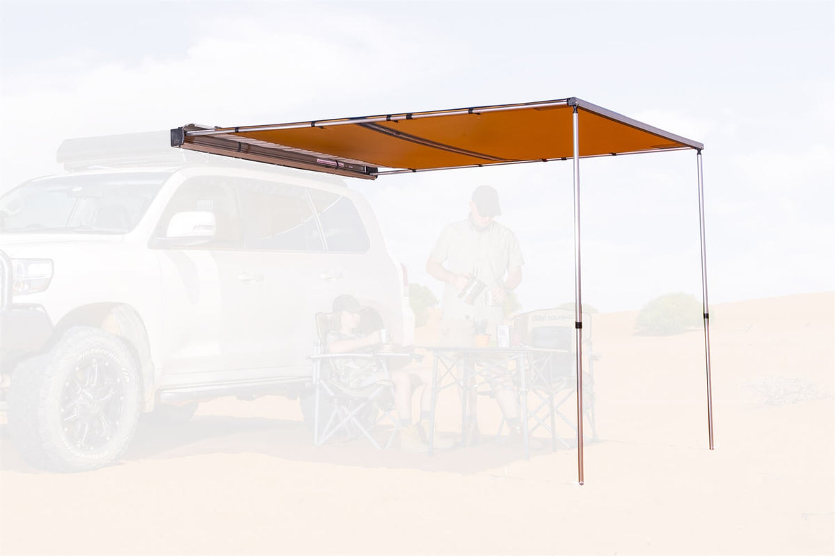 ARB Hard Case Awning With Light 2.5M Silver - Apollo Off-Road