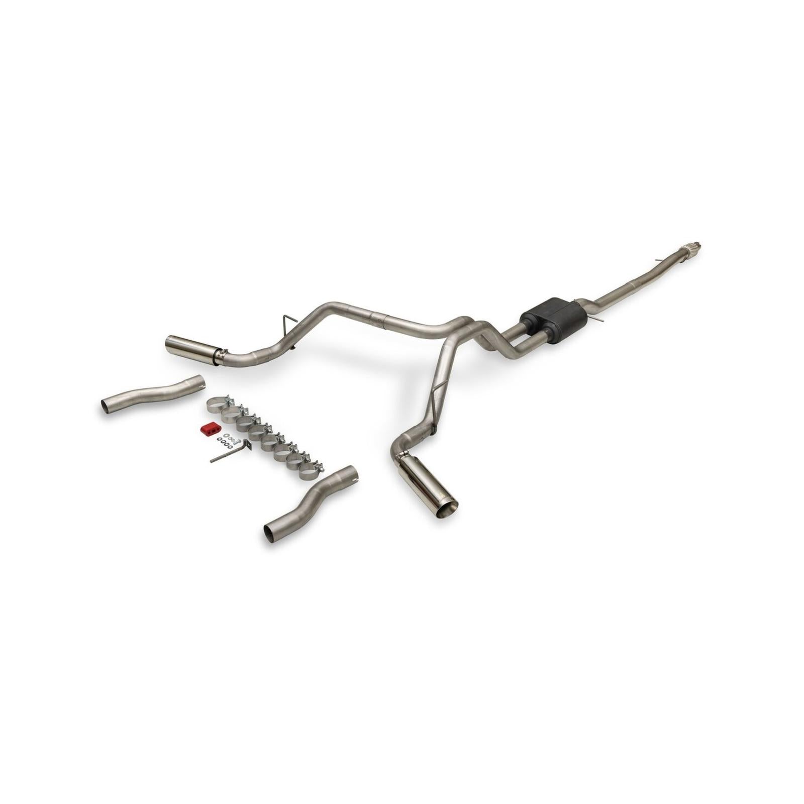 American Thunder Cat-Back Exhaust System Fits 2019-2023 Ford Ranger 2.3-Liter, American Thunder, Cat-Back Dual Exit 2.5-Inch Stainless Steel Exhaust System Flowmaster